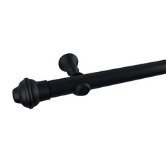 KIT ECO METAL PRETO FOSCO 28 mm 3,50 m COM EMENDA