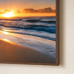 QUADRO LUGARES 034 POR DO SOL PEGADAS C/V 120 cm x 80 cm