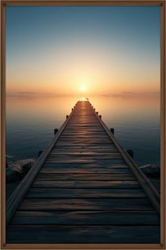 QUADRO LUGARES 035 PIER HORIZONTE C/V 80 cm x 120 cm