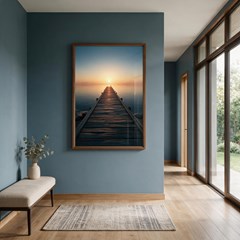 QUADRO LUGARES 035 PIER HORIZONTE C/V 80 cm x 120 cm