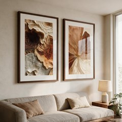 QUADRO ABSTRATO 049 TERRA II C/V 60 cm x 90 cm