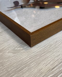 QUADRO 3D 040 FOLHA MARROM I C/V 40 cm x 50 cm