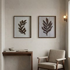 QUADRO 3D 041 FOLHA MARROM II C/V 40 cm x 50 cm