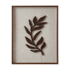 QUADRO 3D 041 FOLHA MARROM II C/V 40 cm x 50 cm