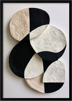QUADRO 3D 058 GEO PEDRA I C/V 50 cm x 70 cm