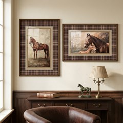 QUADRO EQUESTRE 010 CAVALO UNICO C/V 50 cm x 70 cm