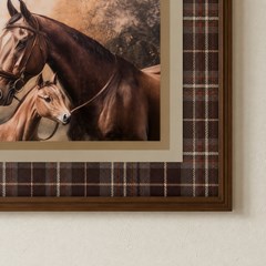 QUADRO EQUESTRE 010 CAVALO UNICO C/V 50 cm x 70 cm
