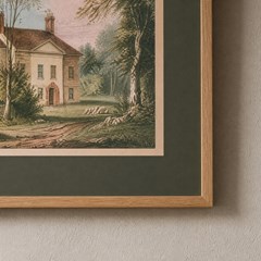 QUADRO EQUESTRE 012 BOSQUE PIQUINIQUE C/V 70 cm x 50 cm