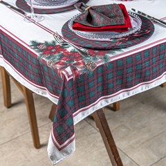 TOALHA DE MESA NATALINA 065 NOITE FELIZ 1,40 m x 2,20 m