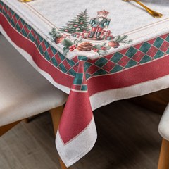 TOALHA DE MESA NATALINA 090 QUEBRA NOZES 1,36 m x 1,36 m