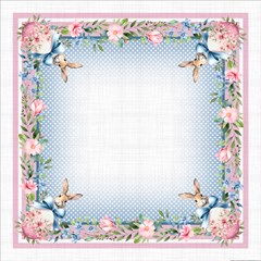 TOALHA DE MESA PASCOA 002 1,40 m x 1,40 m