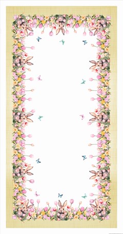 TOALHA DE MESA PASCOA 012 1,40 m x 2,70 m