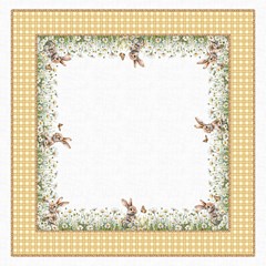 TOALHA DE MESA PASCOA 013 1,40 m x 1,40 m