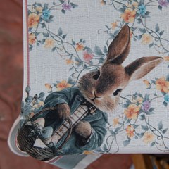 TOALHA DE MESA PASCOA 039 1,40 m x 1,40 m