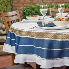 TOALHA DE MESA REDONDA 083 ACQUA VIME 1,80 m