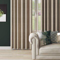 CORTINA FRIDA BEGE COM FORRO 2,80 m x 2,30 m