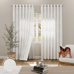 CORTINA SOLLIEVO BRANCA COM FORRO 2,80 m x 2,30 m