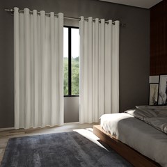 CORTINA VITALLE PLANO 100% BLACKOUT BRANCA 2,60 m x 1,80 m