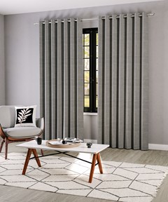 CORTINA VITALLE 100% BLACKOUT LINHO CINZA 2,60 m x 2,30 m