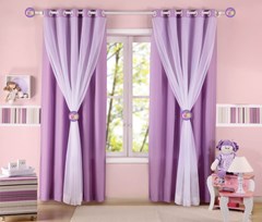 CORTINA KIDS LILAS COM FORRO 2,80 m x 1,80 m