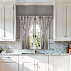 CORTINA DALI BEGE SEM FORRO 2,80 m x 1,50 m