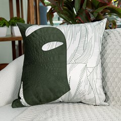 CAPA SILK HOME 600 COM BORDADO E APLICACAO 43 cm x 43 cm