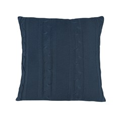 CAPA TRICOT TRESSE AZUL PROFUNDO 50 cm x 50 cm