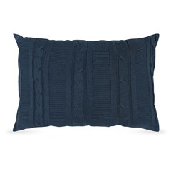 CAPA TRICOT TRESSE AZUL PROFUNDO 35 cm x 55 cm