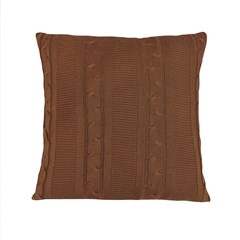 CAPA TRICOT TRESSE TERRACOTA 50 cm x 50 cm