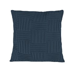 CAPA TRICOT CESTINO AZUL PROFUNDO 50 cm x 50 cm