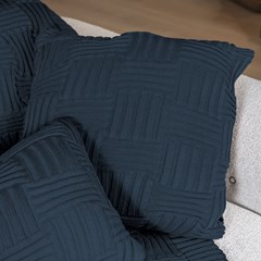 CAPA TRICOT CESTINO AZUL PROFUNDO 35 cm x 55 cm