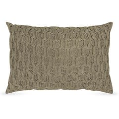 CAPA TRICOT BOSSA BEGE CAMELO 35 cm x 55 cm