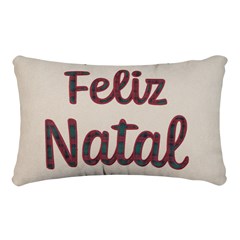 CAPA NATALINA 533 COM BORDADO E APLICACAO 35 cm x 55 cm