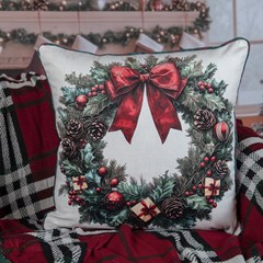 CAPA NATALINA 543 COM CORDONE 43 cm x 43 cm