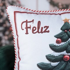 CAPA NATALINA 547 COM CORDAO 43 cm x 43 cm