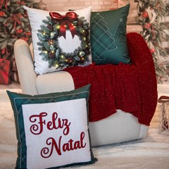 CAPA NATALINA 550 COM LED 43 cm x 43 cm