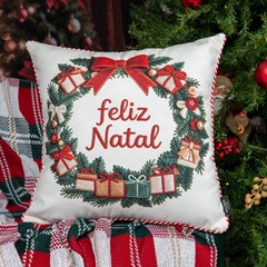 CAPA NATALINA 623 COM CORDAO 43 cm x 43 cm