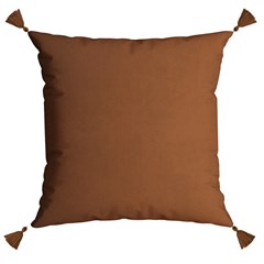 CAPA VELVETEEN 765 LISA TERRACOTA COM TASSEL 43 cm x 43 cm