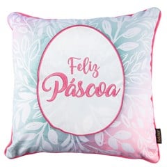 CAPA PASCOA 104 COM BORDADO E CORDONE 43 cm x 43 cm