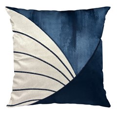 ALMOFADA SILK HOME 608 COM BORDADO E APLICACAO 43 cm x 43 cm