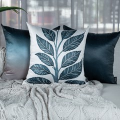 ALMOFADA SILK HOME 655 LISA AZUL MARINHO 43 cm x 43 cm