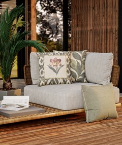 ALMOFADA OASIS TROPICAL 042 COM CORDONE 50 cm x 50 cm