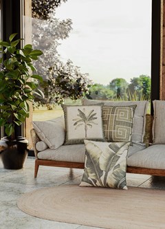 ALMOFADA OASIS TROPICAL 045 COM CORDONE 50 cm x 50 cm