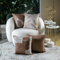 ALMOFADA RUSTIC LINEN 005 COM CORDONE 43 cm x 43 cm