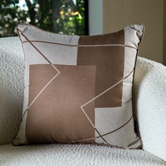 ALMOFADA RUSTIC LINEN 007 COM CORDONE 43 cm x 43 cm