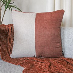 ALMOFADA RUSTIC LINEN 102 COM RECORTE E CORDONE 50 cm x 50 cm