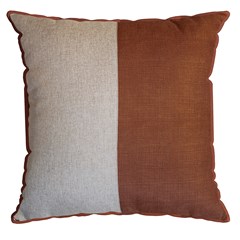 ALMOFADA RUSTIC LINEN 102 COM RECORTE E CORDONE 50 cm x 50 cm