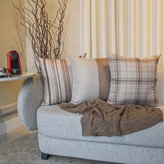 ALMOFADA RUSTIC LINEN 108 COM RECORTE 50 cm x 50 cm