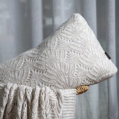 ALMOFADA TRICOT PREMIUM COQUILE LINHO 35 cm x 55 cm