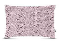 ALMOFADA TRICOT PREMIUM COQUILE ROSE 35 cm x 55 cm